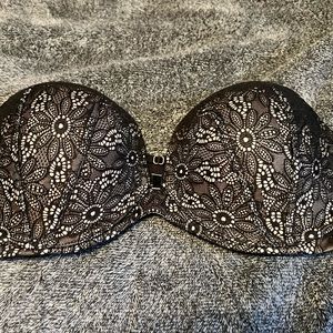 34DD Very Sexy Black Strapless VS Bra